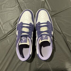 Nike Kids Purple & White Low-Top Sneakers